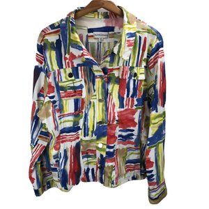 Draper's & Damon's Women's Blazer Jacket XL Button